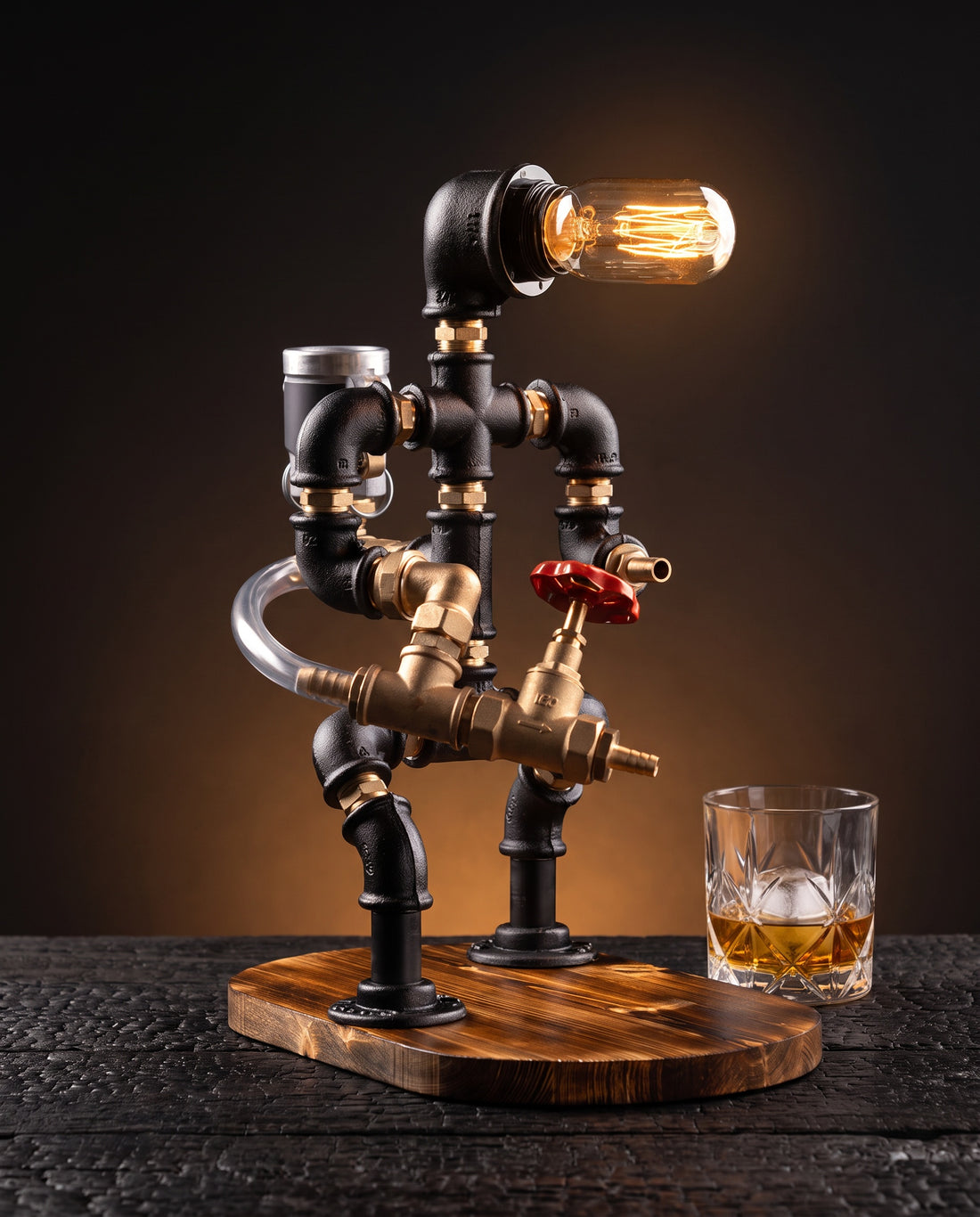 Feuerwache Firefighter Spirits Dispenser Lamp by IronPunky