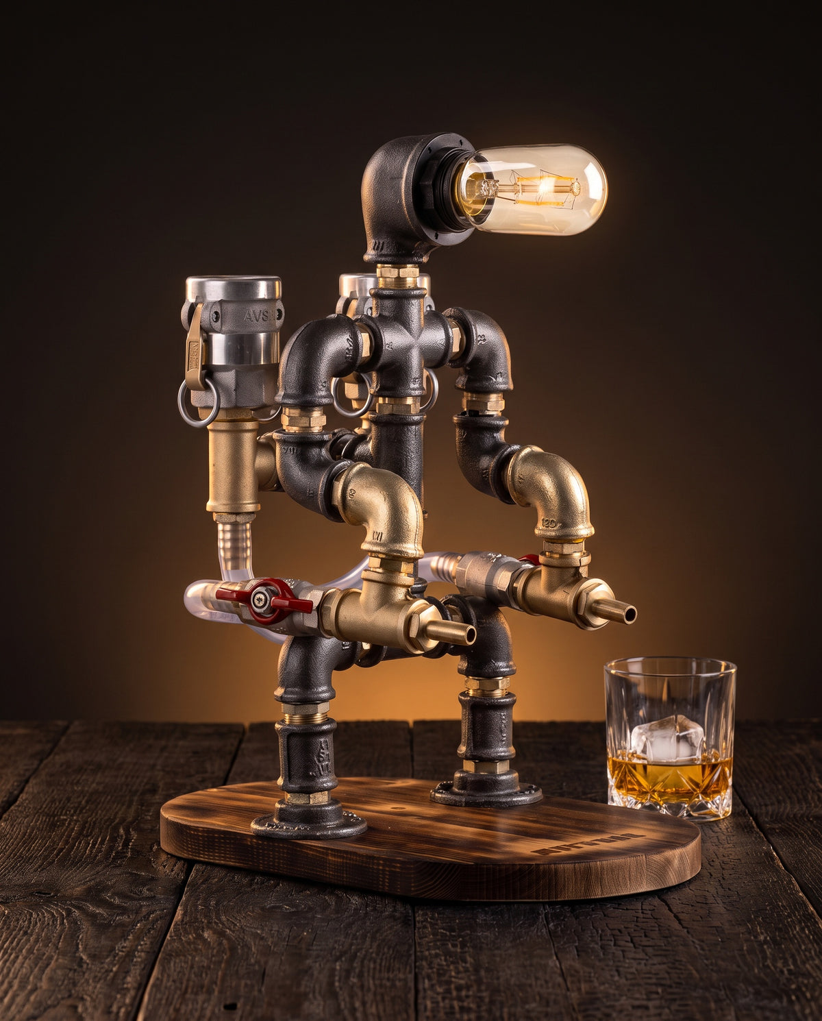 Iron Guard Double Spirits Dispenser Lamp by IronPunky