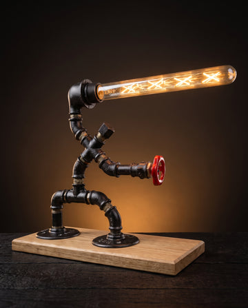 Lichtfechter Fencer Pipe Table Lamp by IronPunky