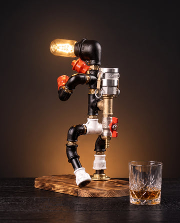 Tyson Boxer Spirits Dispenser Lamp by IronPunky