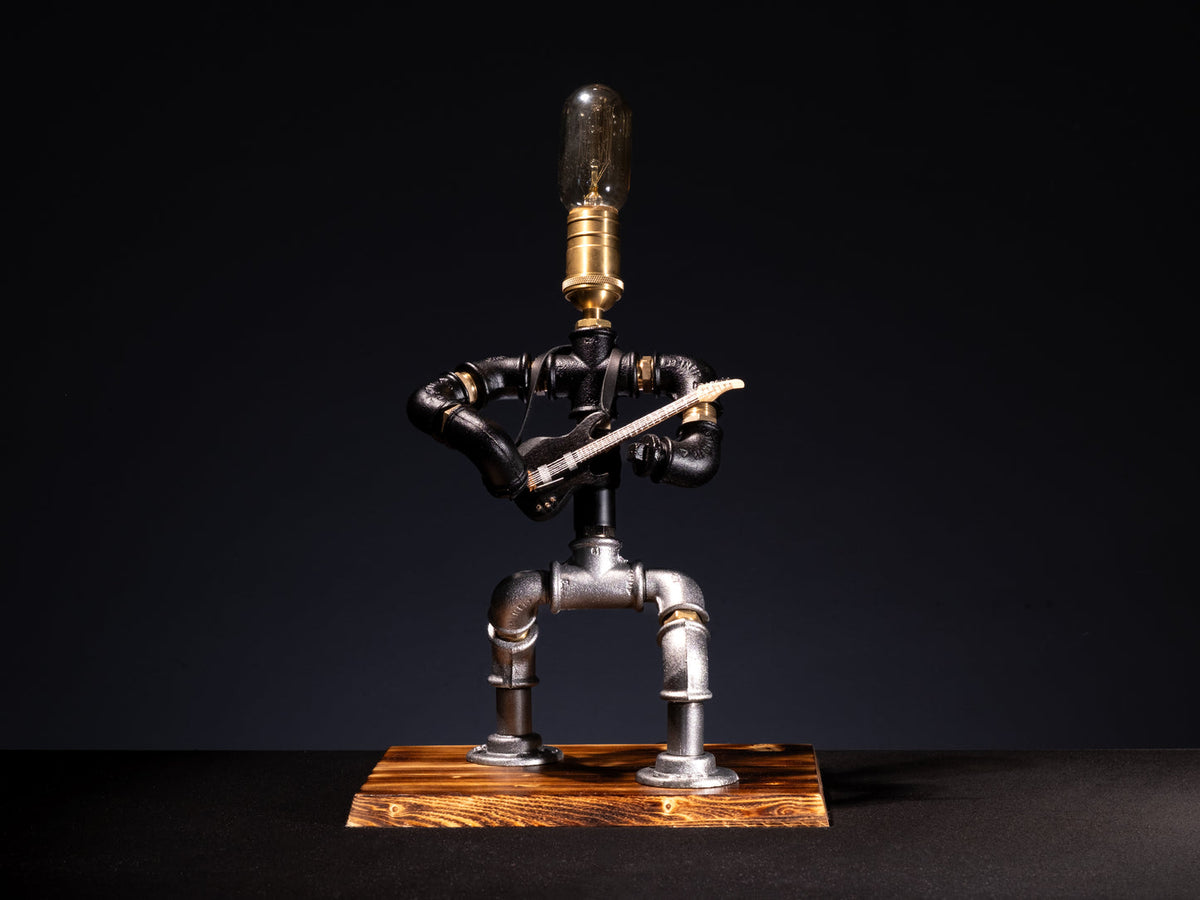 Der Gitarrist dimmbare Steampunk Tischlampe