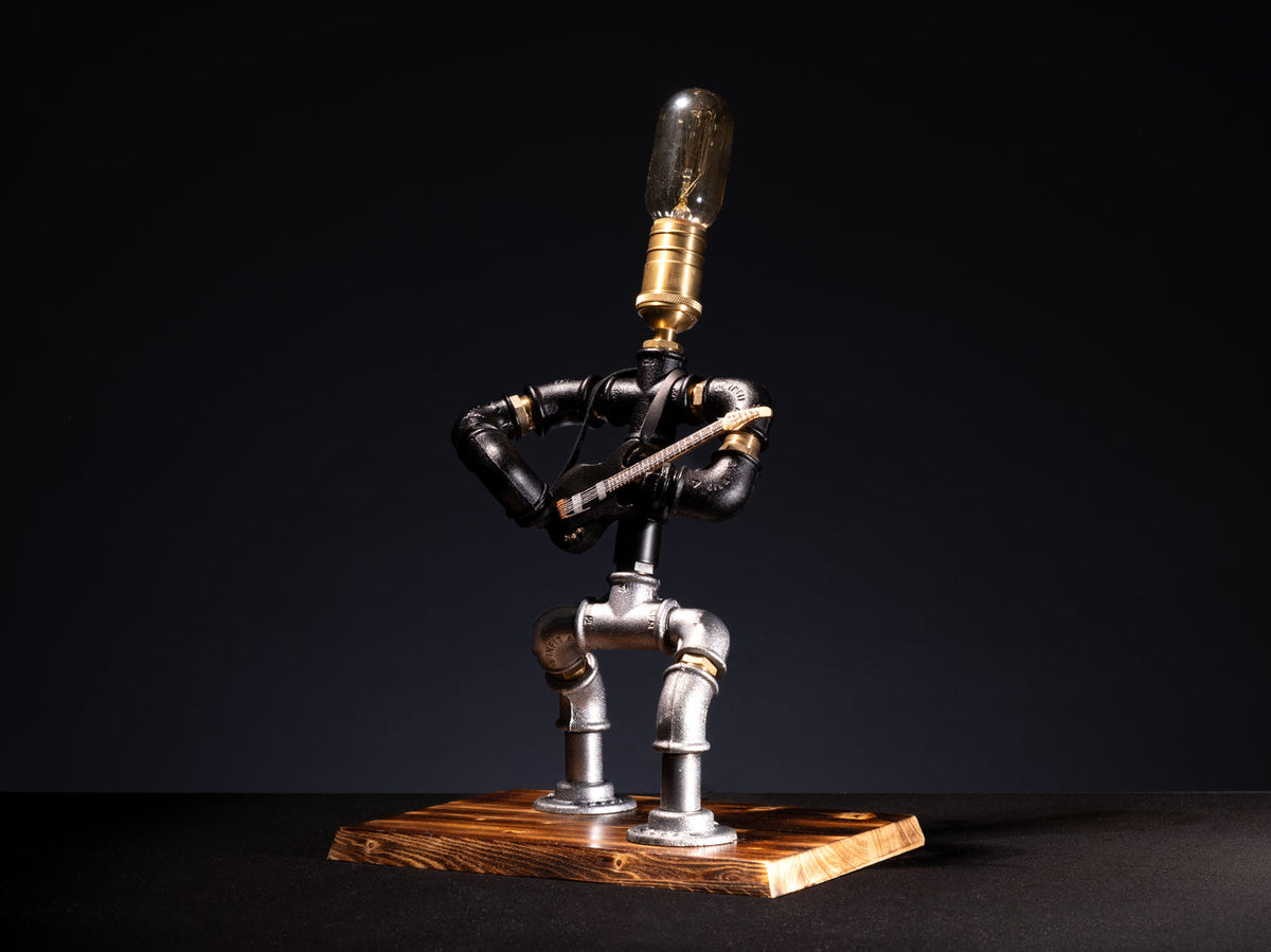 Der Gitarrist dimmbare Steampunk Tischlampe