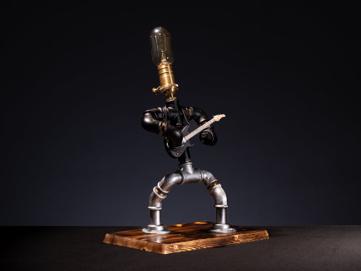 Der Gitarrist dimmbare Steampunk Tischlampe