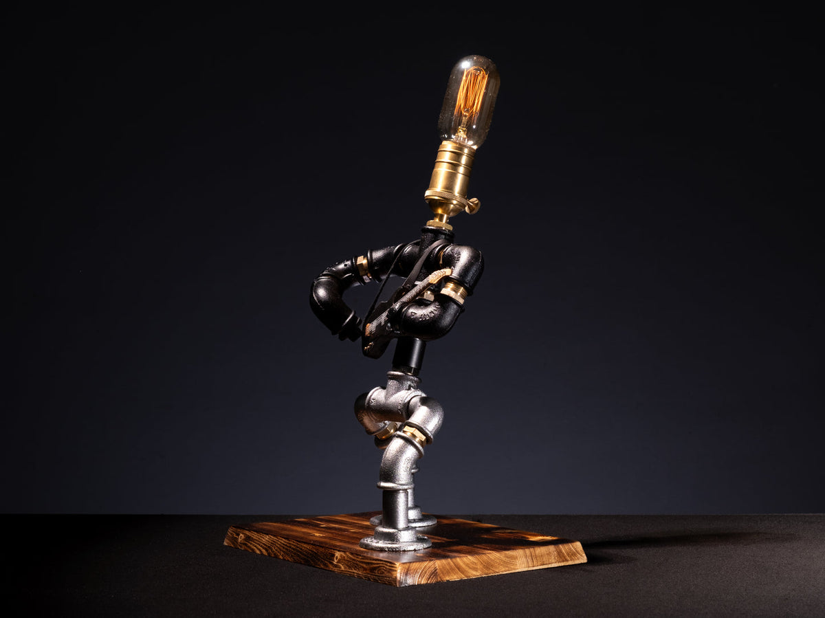 Der Gitarrist dimmbare Steampunk Tischlampe