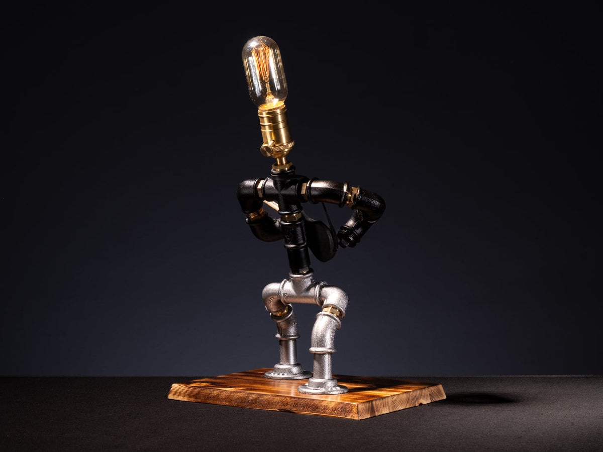 Der Gitarrist dimmbare Steampunk Tischlampe