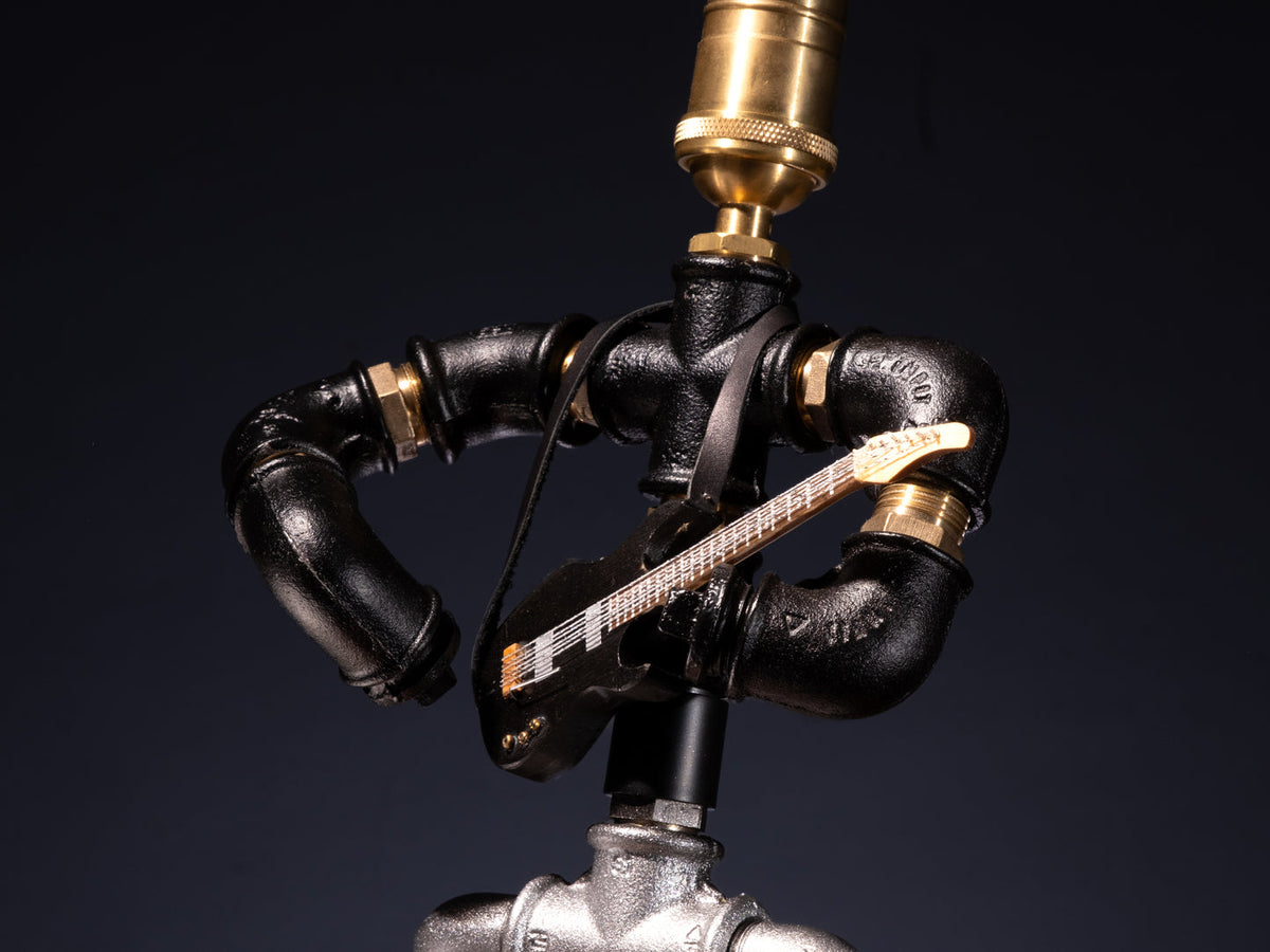 Der Gitarrist dimmbare Steampunk Tischlampe