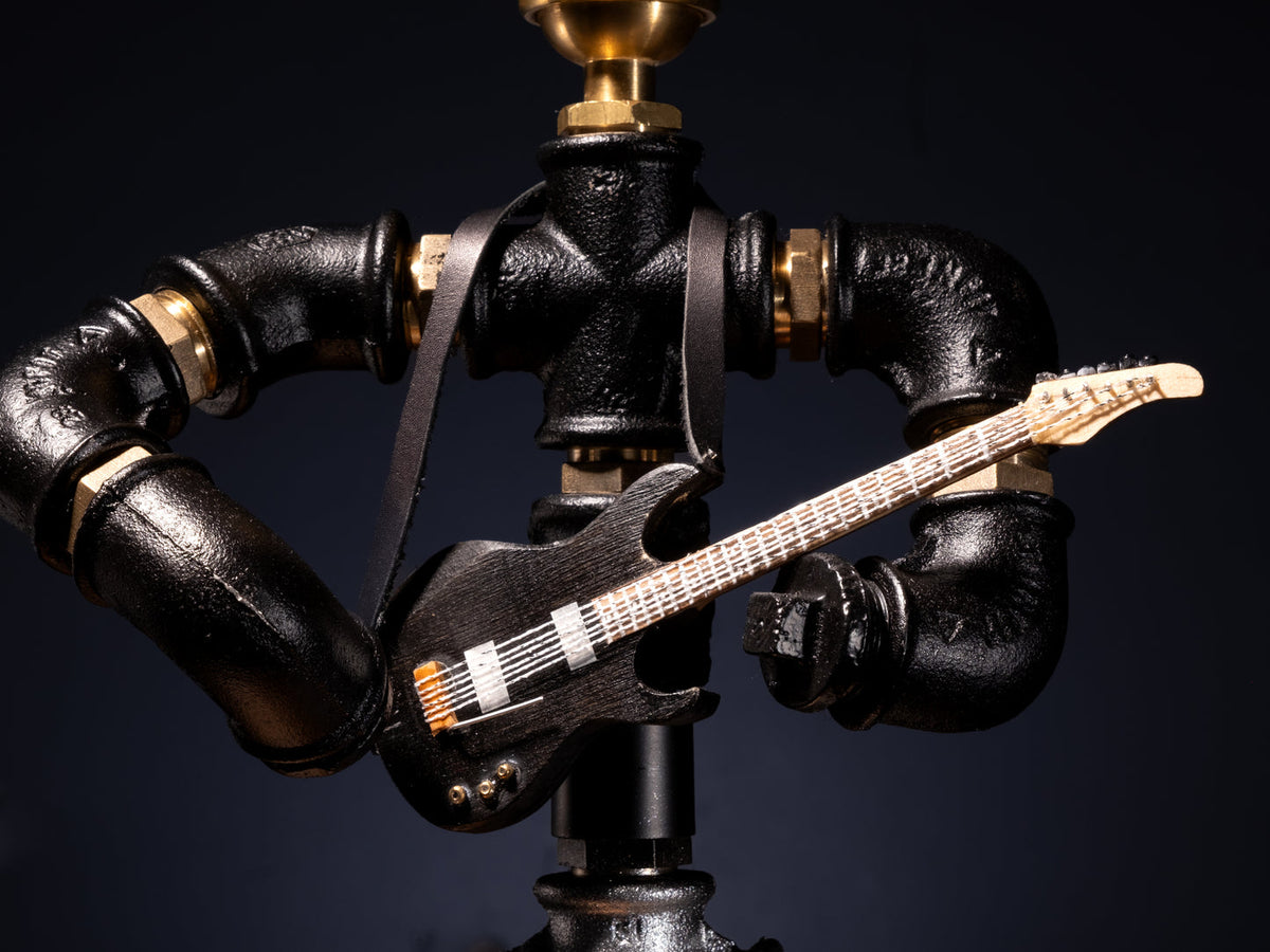 Der Gitarrist dimmbare Steampunk Tischlampe