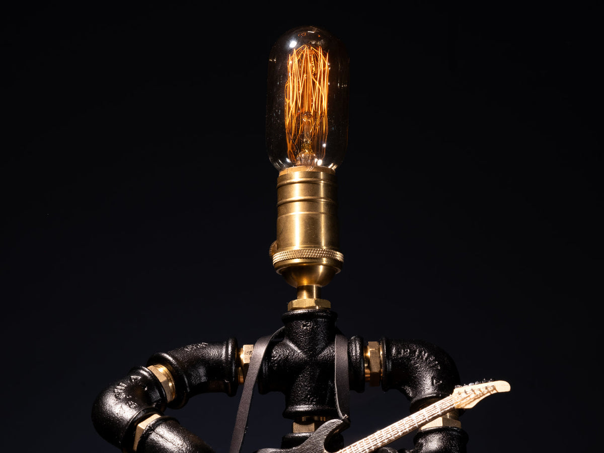 Der Gitarrist dimmbare Steampunk Tischlampe
