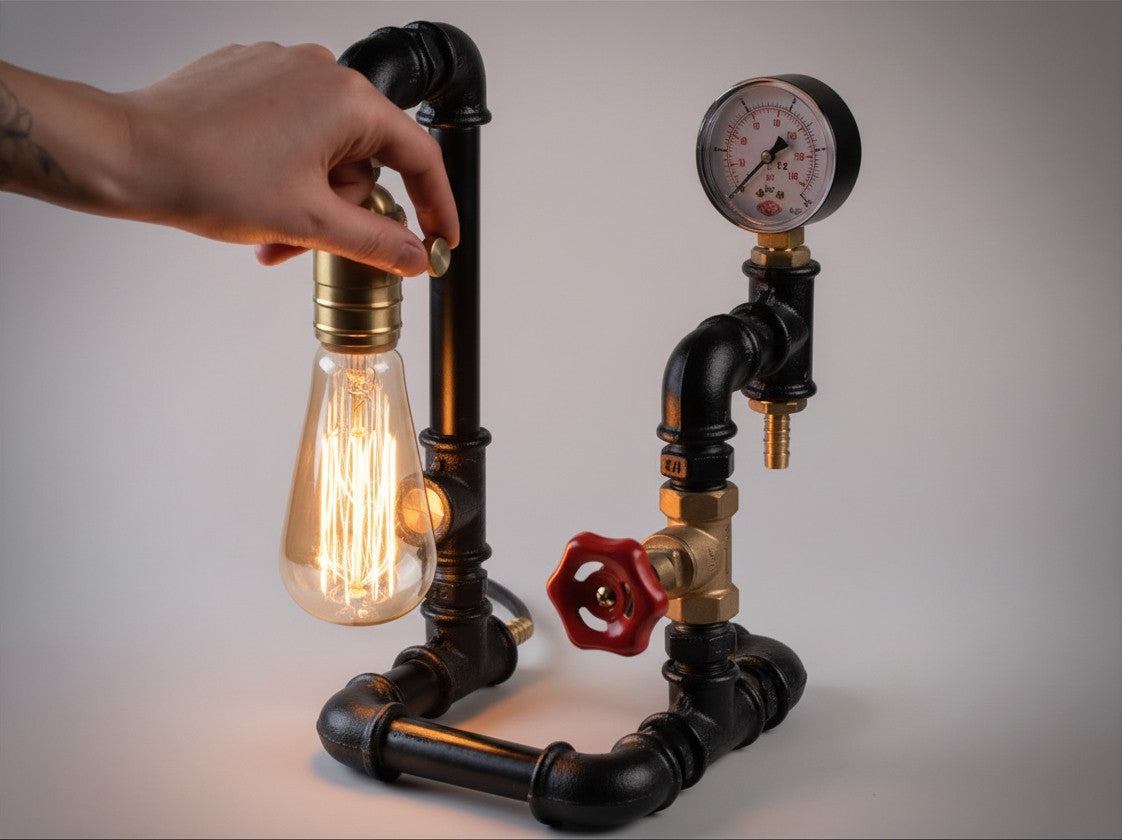 Gauge Auge Pressure Gauge Table Lamp