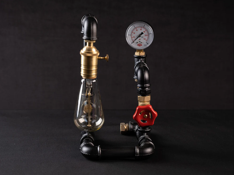 Manometer Tischlampendeko - IronPunky
