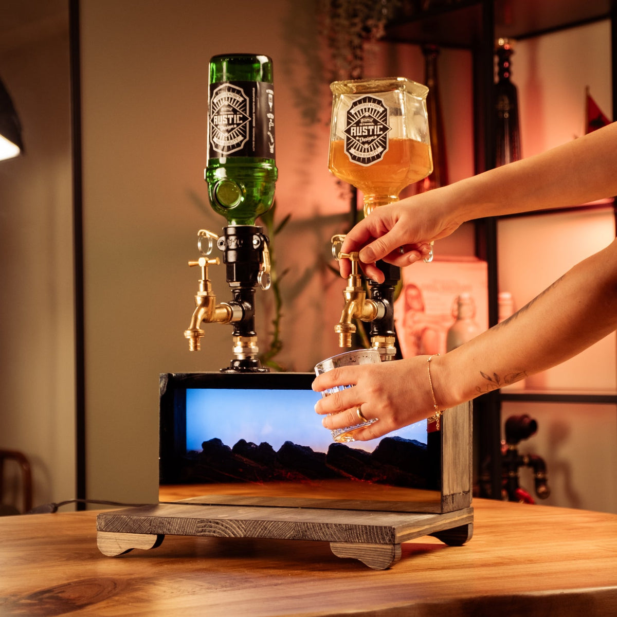 Flammenwerk LED Fireplace Spirits Dispenser