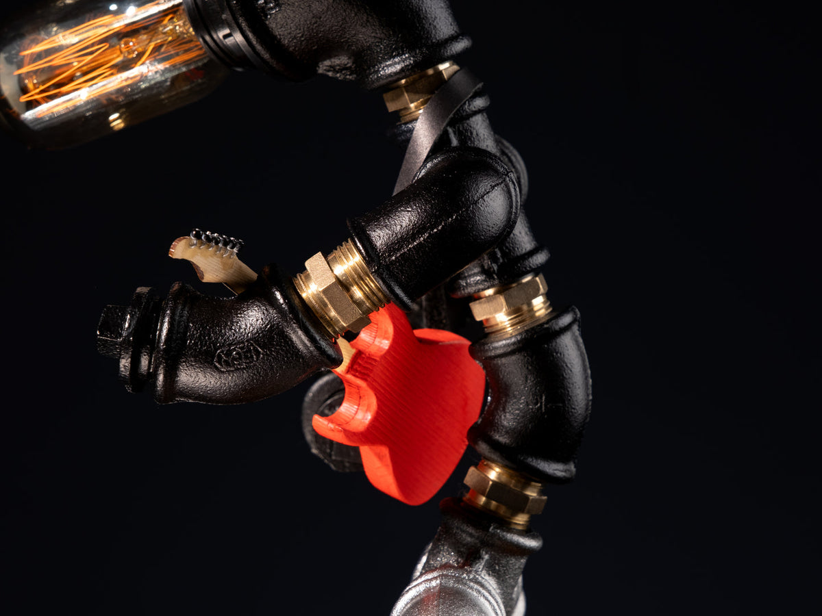 Rockbert Guitarist Steampunk Table Lamp