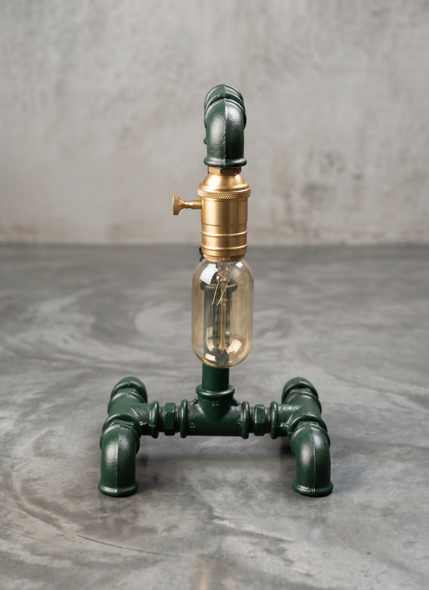 Glühfried Industrial Tischlampe aus Temperguss