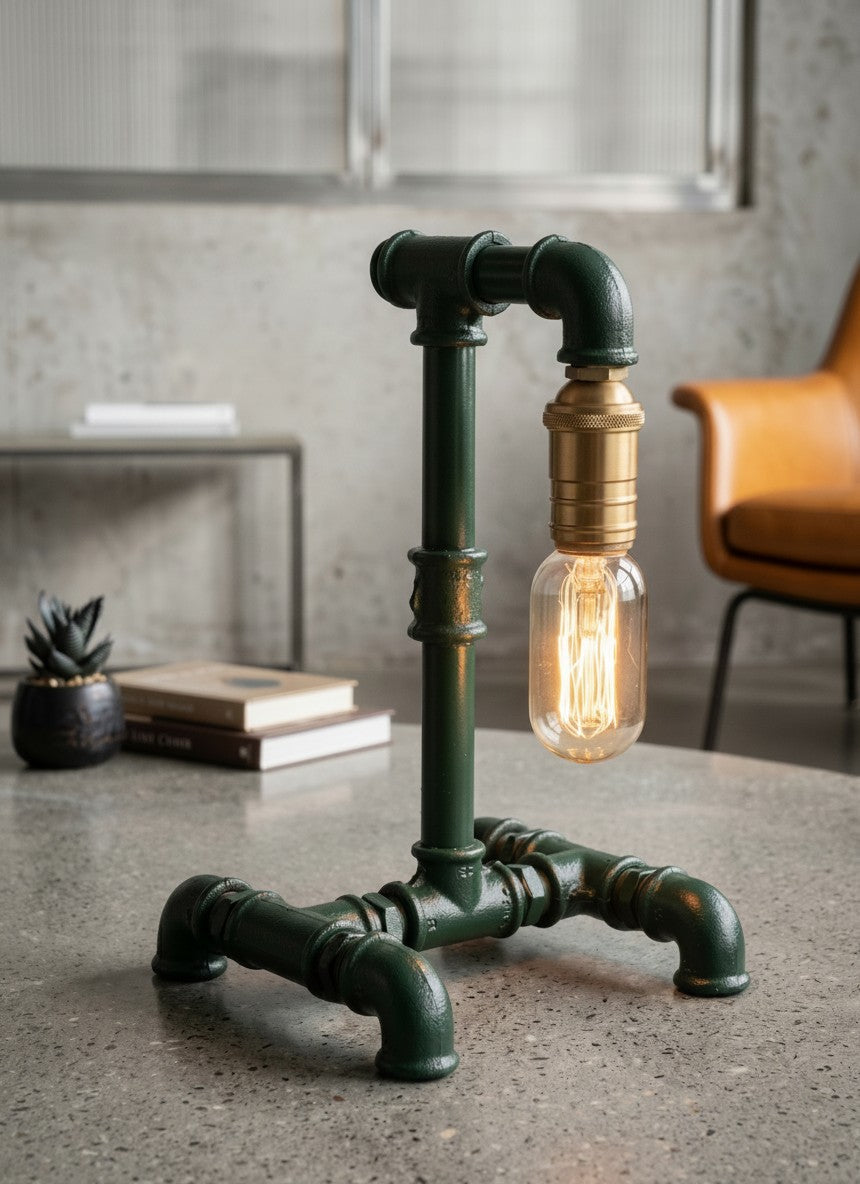 Glühfried Industrial Tischlampe aus Temperguss