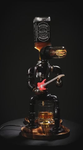 Drunk'n'Roll Guitarist Spirits Dispenser Lamp